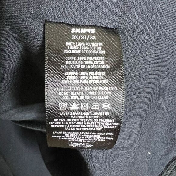 NEW SKIMS Cozy Fleece Wrap Jacket in Onyx Black Size 3X - Picture 7 of 11